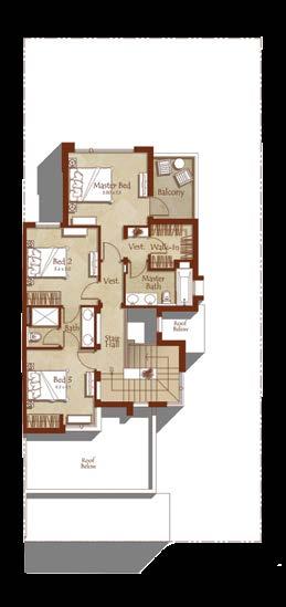 Type 2 Ground Level Unit 2E 4Bed Rooms Total Area: 2,462 sq ft