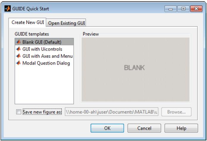 Figure 3.2 GUI Start Screen.