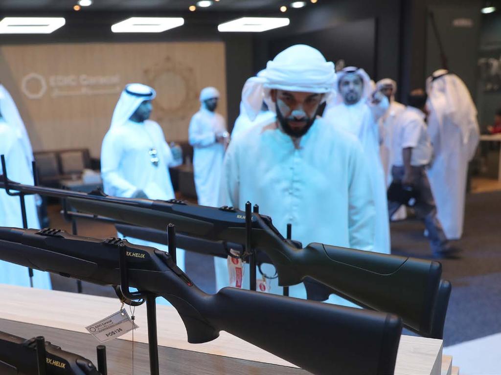 WEAPONS ALLOWED TO BE PURCHASED األسلحة المسموحة بالشراء : Rifles Pistols & Revolvers up to 9 mm Heritage Swords & Daggers Hunting Knives Wooden & plastic archery items You can purchase Air Guns as