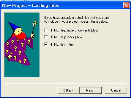 الفصل الرابع والعشرين:إضافة المساعدة عبر الشبكة. ملف مشروع المساعدة. File Help Project لنعمل على إنتاج باقي الملفات من خلال HTML.