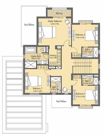 ft فيال 3 ٥ غرف نوم + غرفة خادمة مساحة الفيال: ٢٨٠ ٧٧ متر مربع / ٣٠٢٢ ١٨ قدم مربع الشرفة: ٣٣ ٨١ متر