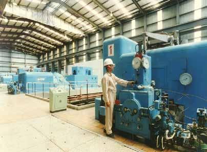 Subsequently, in 1984, Phase-II was commissioned which is consisting of a 25MW Gas Turbine with a Waste Heat Recovery Boiler (HRB), an Auxiliary Boiler (AB) and a 5 MGPD capacity MSF unit.