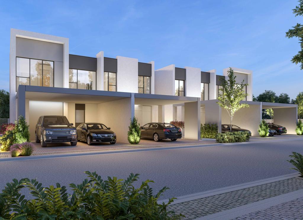 DESIGNED FOR LIFE AND H OW YO U L I V E I T La Rosa is composed of spacious three and four-bedroom townhouses with modern façades.