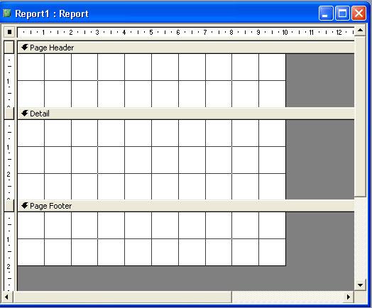 ٤ انشاء تقرير عن طريق التصميم من أطار قاعدة البيانات اضغط على تقارير ثم ضغط مزدوج على انشاء تقرير عن طريق التصميم لعرض
