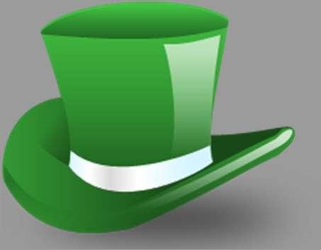 القبعة الخضراء تمثل نمط التفكير الا بداعي الذي يهتم بالبحث عن البدائل الا خرى والتفكير بالا