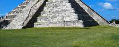 This stepped pyramid in Yucatan, Mexico was built for astronomical purposes.