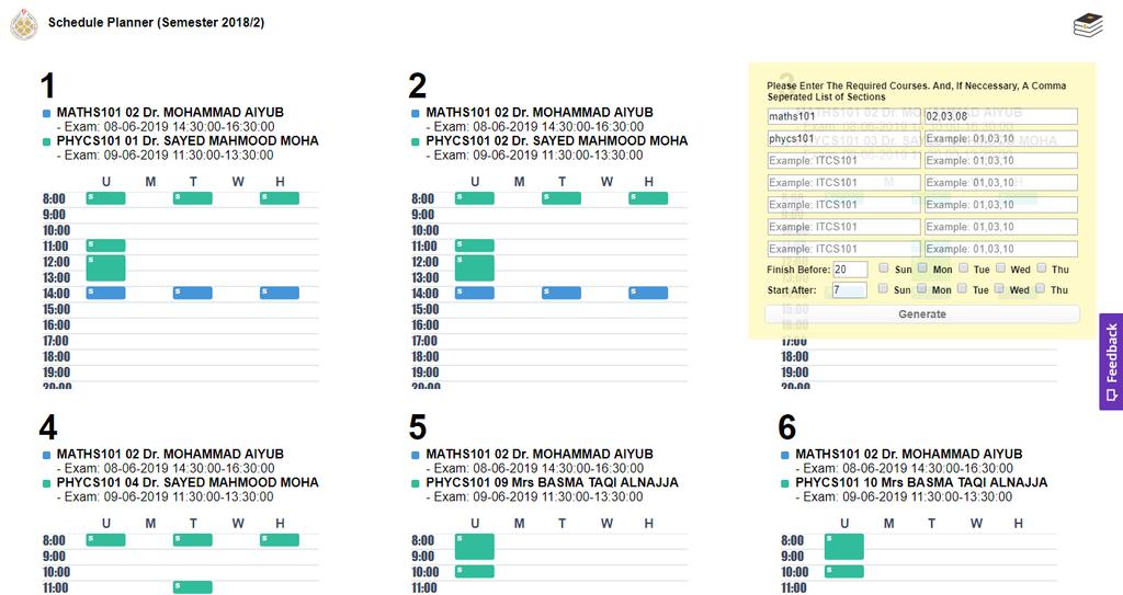 Schedule Planner User Guide Target Audience: Students This tool can help you better plan your