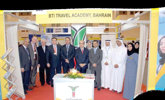 Center. His Excellency the Minister of Labor Dr. Majeed bin Mohsen Al Alawi was one of the senior officials who visited BTI stand at the expo.
