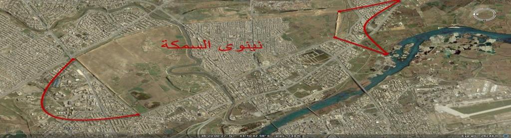 earth لوح رقم )12( خارطة توضح مشروع سنحاريب