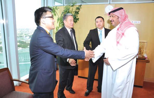 Reception Sheikh Talal Al-Khalid Al-Sabah, Managing Director of Governmental, Parliamentary, Public and Media Relations at KPC received a high-level delegation from Mongolia headed by HE Deputy
