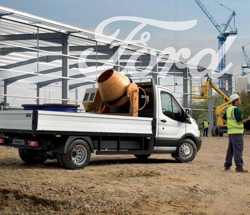 - 275HP/352Nm Customizable The TRANSIT CHASSIS CAB comes standard with after-axle frame extension mounts that allows an upfitted body additional equipment through extended length.