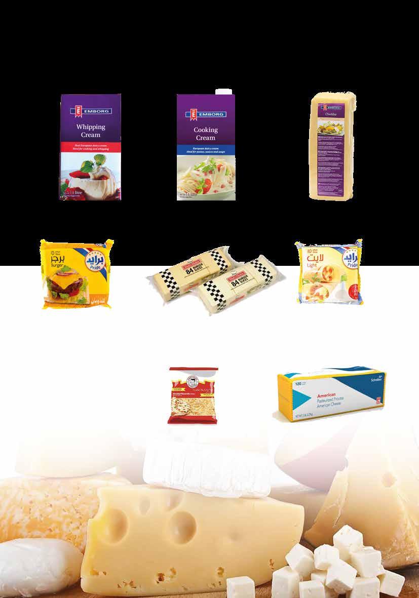 األجبان Cheese Emborg Yellow Cheddar Cheese 1Kg امبورغ جبنة الشيدر الصفراء ١ كغ Emborg Cream Cooking 1ltr امبورغ كريما الطبخ ١ لتر Emborg Whipping