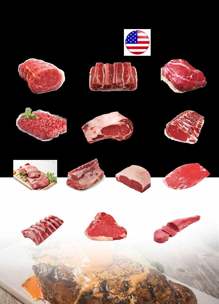 لحوم مجمده Frozen Meat Beef Top Round Inside Beef Chuck Shoulder شك شولدر بقري شورت ريبس بقري مع عظم توب راوند انسايد بقري من غير عظم Beef Chuck Short Ribs Bone In Beef Ribeye Bone-In Lip-on ريب آي