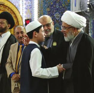 مرتضى القزويني بارك فيها الجهود الكبيرة المبذولة من دار القرآن الكريم لطلبة وطلبات مشروع المواهب القرآنية وغيرها من المشاريع مؤكدا على ضرورة االستمرار برعاية هؤالء الفتية ألنهم جيل المستقبل.