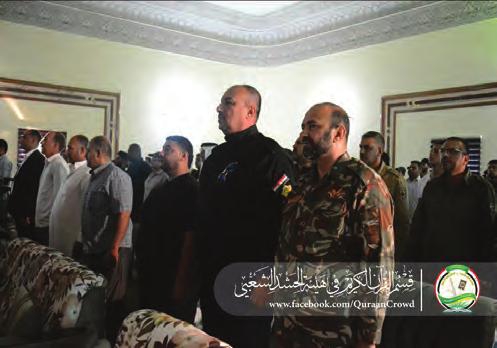 وكان مسك الختام إلقاء قصائد أشادت ببطوالت وتضحيات الحشد المقدس صدحت بها
