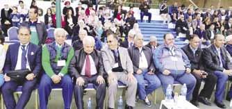 حس ين الجبور نقل تهيات وزير الششباب وترحيبه بالاخوة العرب واششاد بدور نادي التنس الاردني على جهده في تنظيم الهدش.