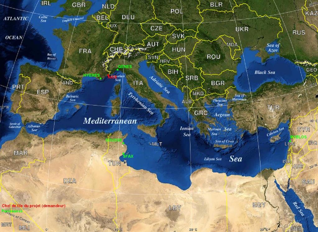 Ville de Blat (Liban) 11. ASEZA (Jord) 12. ANGED (Tun) 13. SEMIDE (international) 14.