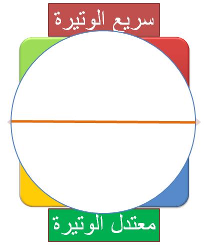 تبسيط الديسك لتبسيط مفهوم الديسك, و من ثم نقسم األشخاص الى نمطين كما موضح أدناه أشخاص يميلون إلى سرعة اإليقاع و