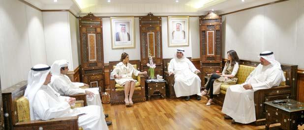 Khaled Nasser Abdullah Al-Roudan giving his speech at the opening.