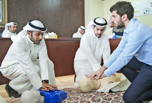 to save lives. Separate workshops were held at KIPCO, GIG, URC, KAMCO and Gulfsat.