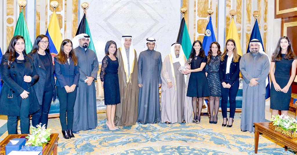 His Highness expressed his pride of Kuwaiti youth and confirmed that they are the real wealth of the country and its leaders towards development.