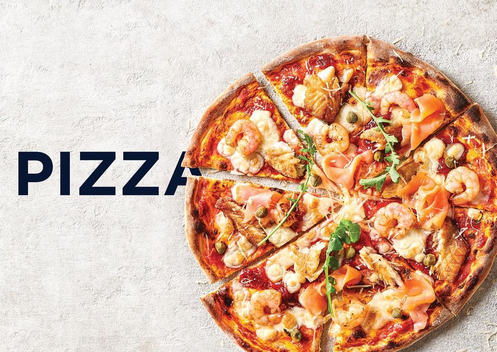 TRADIZIONALE Buffalo mozzarella, tomato sauce, Parmesan, oregano & basil تراديسيونال جبن الموزاريال الطازجه صلصة طماطم جبن بارميزان زعتر برى وريحان 108 CINQUE FORMAGGI Blue cheese, ricotta,