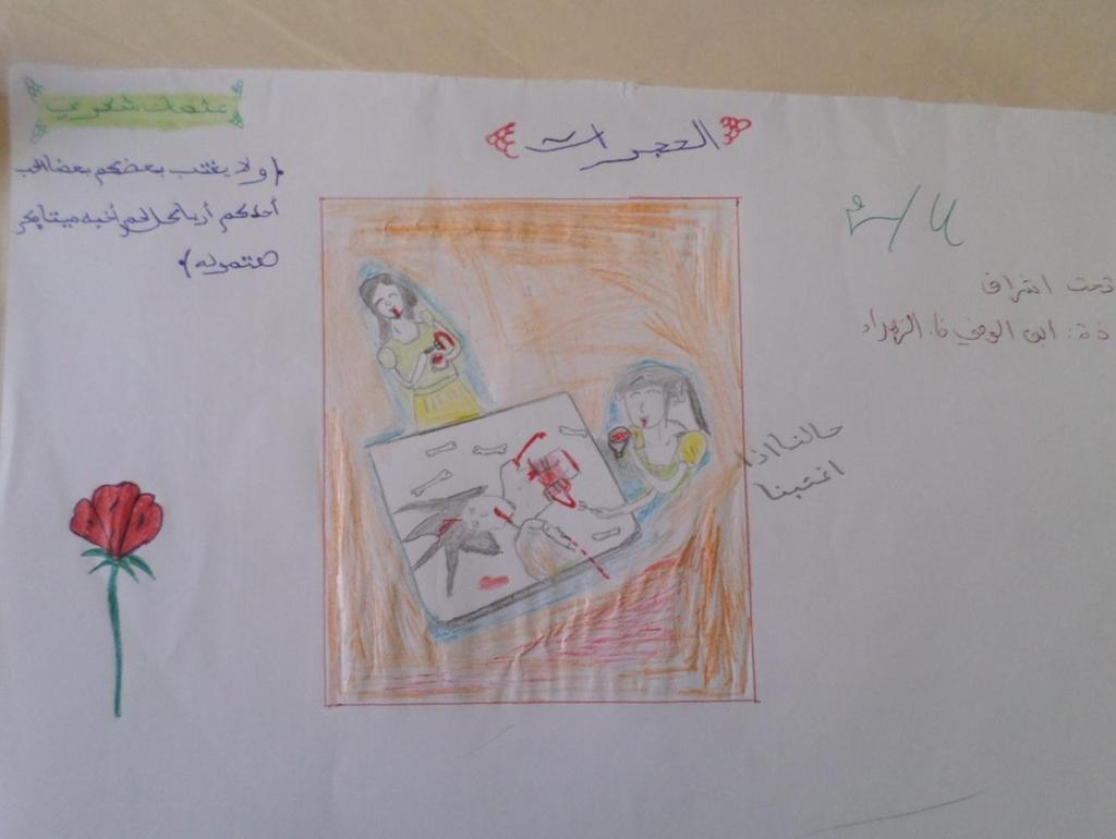 الخرابط أثناء الحصة من