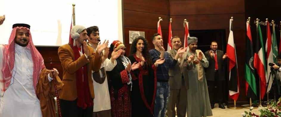 عرض مرسحية )عيلة طيبة( University Theatre s team after