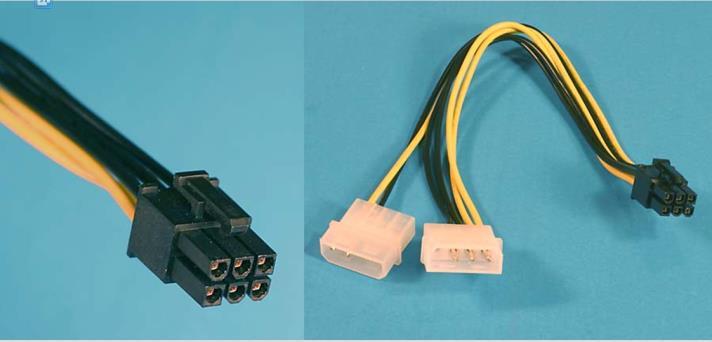 6 Pin PCI Express Power Cable: Standard for PCI Express Graphics (PEG) Power Supply