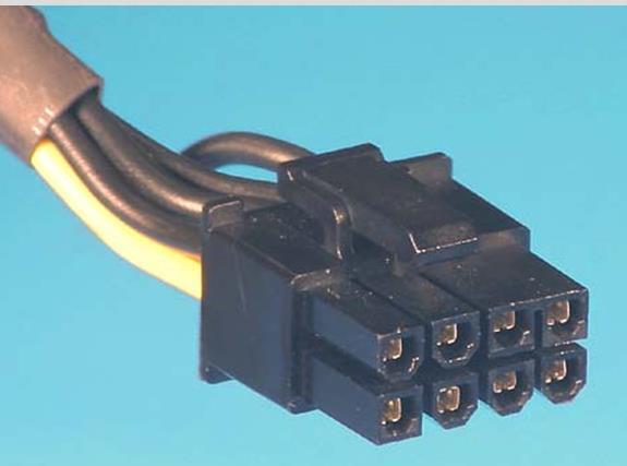 والرسم For Molex to PEG وىذا الكيبل ىبرج من الػػ يوضح شكل الكيبل :- 8 Pin PCI