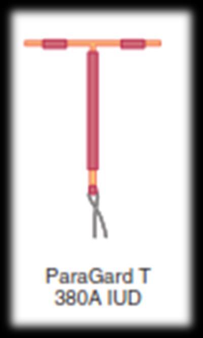 1 طرق منع الحمل العكوسة من المستوى اللوالب (IUD S ) ParaGard T 380A من أكثر وسائل منع الحمل غير الهرمونية فعالية يعتبر اللولب النحاسي يستخدم لمدة 10 سنوات أيونات النحاس للولب تثبت immobilize