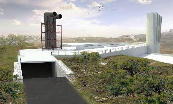 The lines of the building form was significantly affected by the land topography, the solar path, the wind currents and