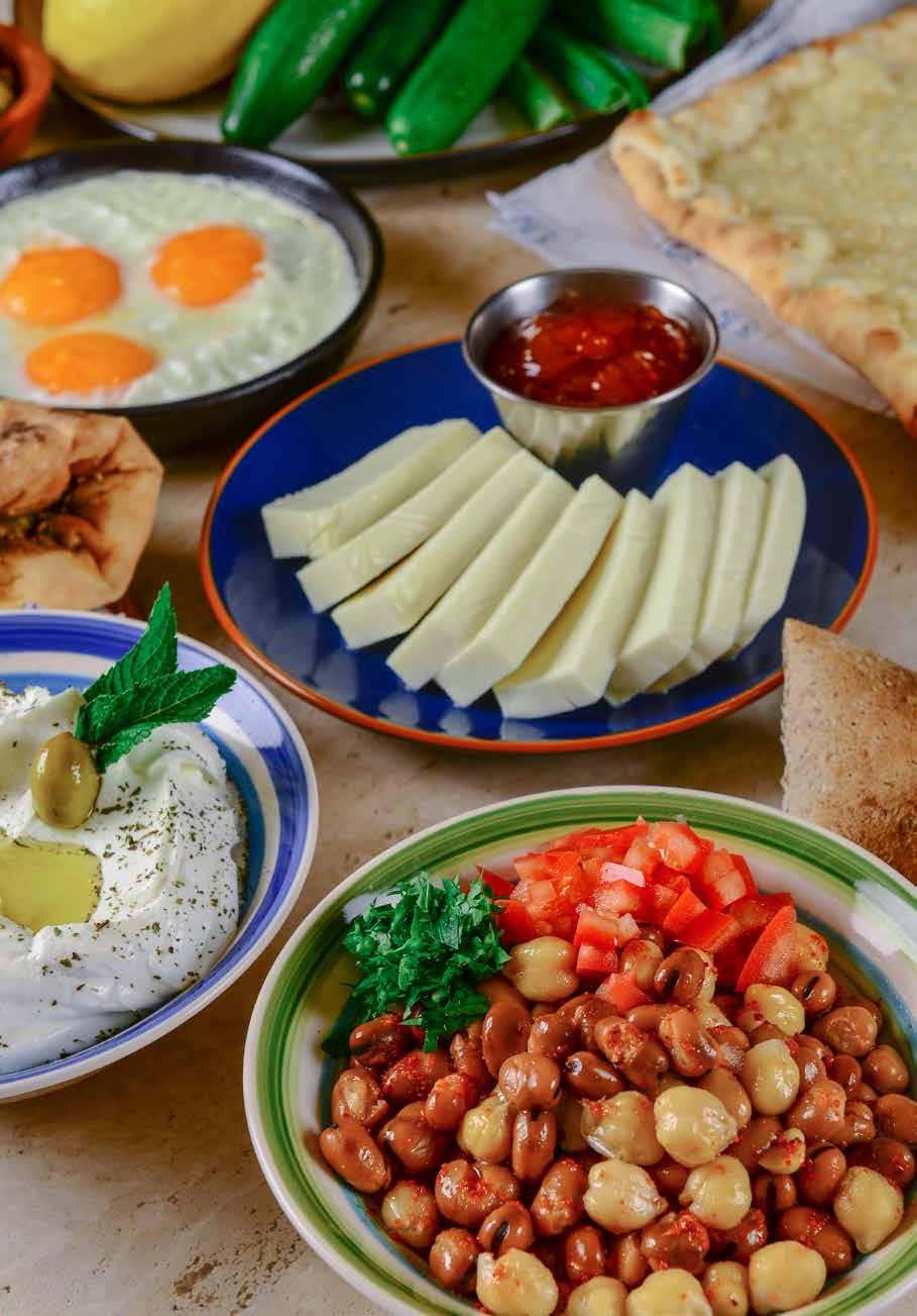 لبنة Labneh Fresh creamy yogurt لبنة طازجة Grilled Halloumi جبن حلوم مشوي Grilled white Halloumi cheese قطع من جبنة الحلوم المشوية 29 فول Foul Fava beans seasoned with lemon juice and garlic فول مدمس