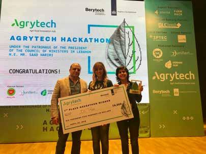 There were two winners for the second place, team Agry Mac with Abbass Al Hajj, Elie Said, Marc-Halim Matta, and Engema Succar an application that will detect and/or predict illness in trees soil and