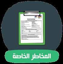 . دالمخاطر الخاصة Special Hazards وفي هذه الحالة يتم استخدام رموز خاصة بدال من ا أ الرقام وذلك على النحو التالي: OXY COR ACID ALK W مادة م ؤ كس دة مادة حارقة مادة ح مضية مادة قلوية ممنوع استخدام