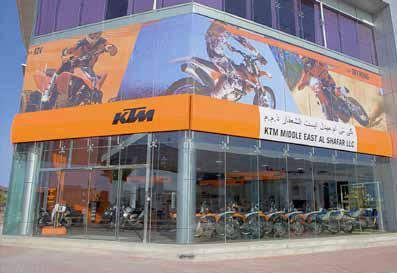 28 KTM Middle East Al Shafar, L.L.C. Mr. Mark Montecillo Sheikh Zayed Rd. cor 13A St. Dubai, U.A.E. T: +971 4 3468111 F: +971 4 3468222 info@ktm.