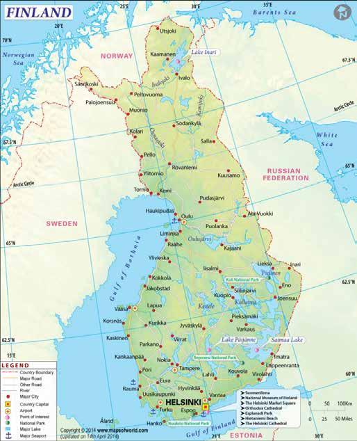 Travel Information معلومات السفر Helsinki Helsinki is the capital and the largest city in Finland, with some 620,000 inhabitants.