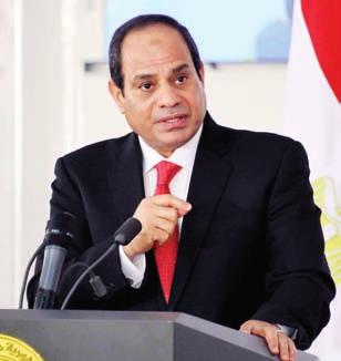 ليبيا وخاطب السيسي العسكريين بالقول:»الجيش المصري من أقوى جيوش المنطقة ولكنه جيش رشيد.. يحمي وال يهدد.. وقادر على الدفاع عن أمن مصر القومي داخل وخارج حدود الوطن.