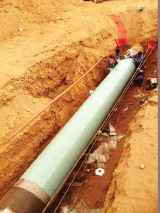 the external Pipes of different diameters, Asphalt and other civil