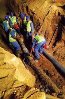 Supply and installation of Wrapping materials for the external Pipes of different diameters,