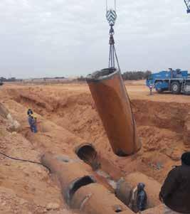 Ductile Iron Pipes repair and lamination Pipe