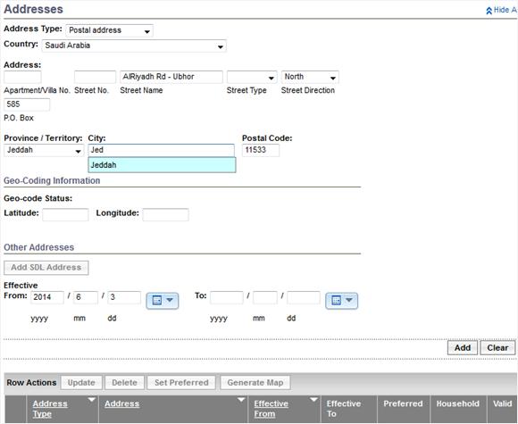 Activity 5: Create New Client a b 1.In the Addresses section: a.