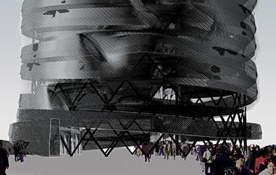 - وتشير الدراسات التى قامت باوربا الى ان هذا البرج اخف واقوى من المبانى الموجودة بها من هذة االنواع من المبانى.