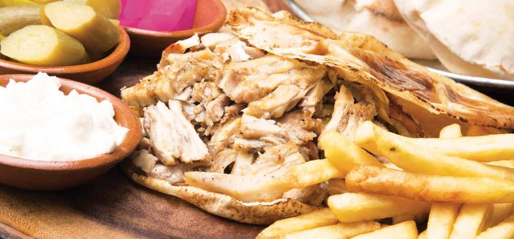 69. Sambousek Cheese 20.00 Deep fried flavoured cheese pastry سمبو سك اجلبنة 67. Shawarma Plate (Chicken or Meat) 44.