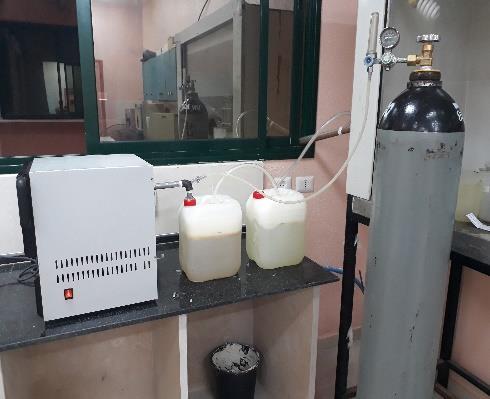 enter the reactor and release of volatile gases resulting from the  The