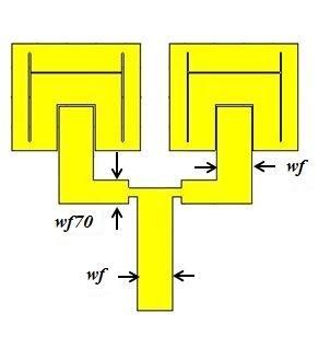5), a two-element antenna array is designed to improve the directivity and gain of the slotted antenna at both resonant frequencies.