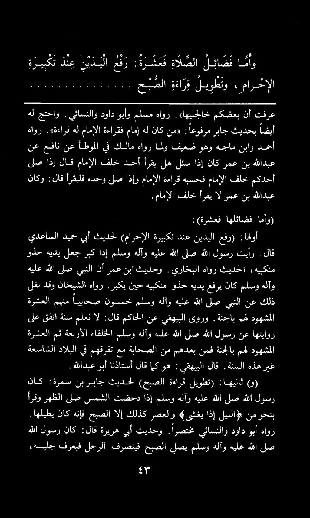 ىلعقفتا ةنس ملعن ال :لاق مكاحلا نعيقهيبلاىورو. ةنجلاب ممل دوهشملا لقن دقو ناخيشلا هاور.