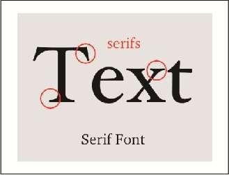 39 الشكل رقم )43( مثال على خط سيريف (Serif) https://libguides.tru.