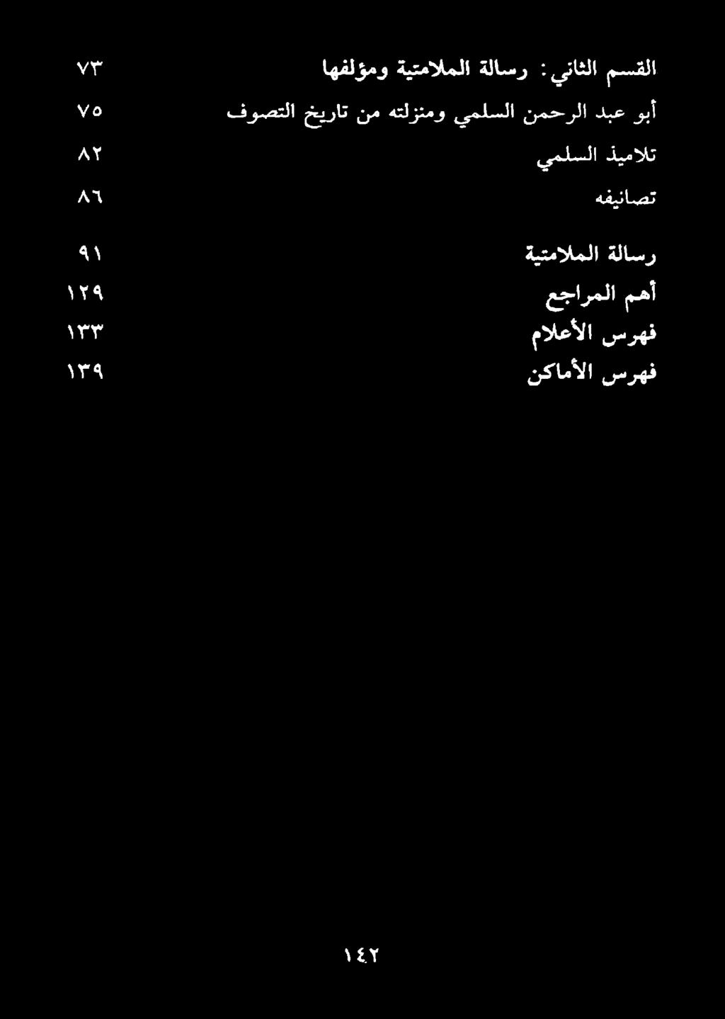 فو فوصتلا خيرات نم هتلزنمو يملسلا نمحرلا دبع وبأ الدرك مك م مالعألا سرهف نكامألا سرهف