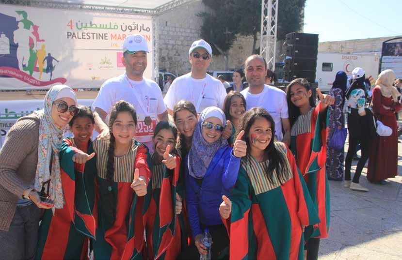Burj Al-luqluq Team Participates in the fourth Palestinian international Marathon in Bethlehem Burj Al-Luqluq team participated in the Palestinian international Marathon Right To Movement which was